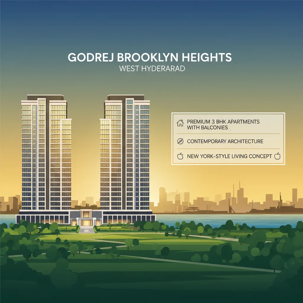 3 BHK Apartments in Godrej Brooklyn Heights