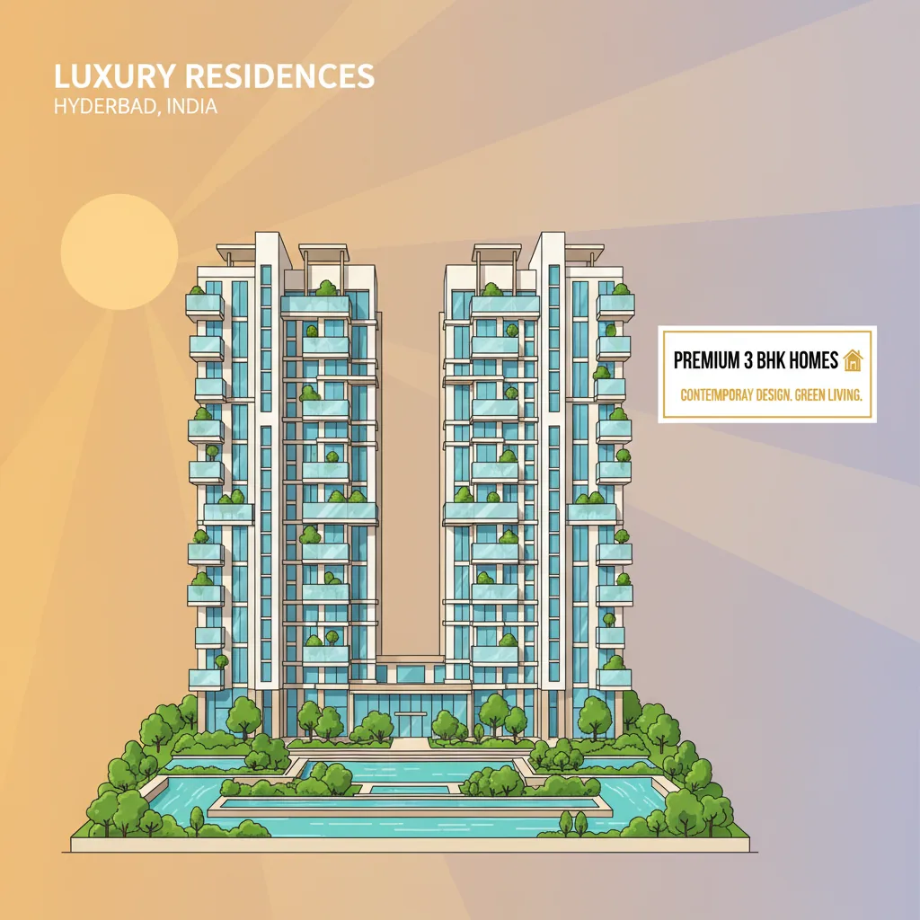 3 BHK Luxury Apartments in Hyderabad