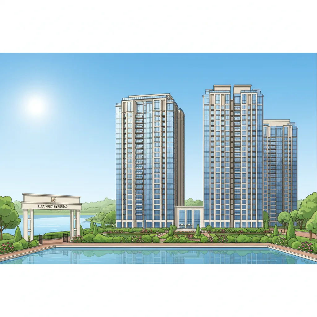 Apartment with Lake Views in Kukatpally