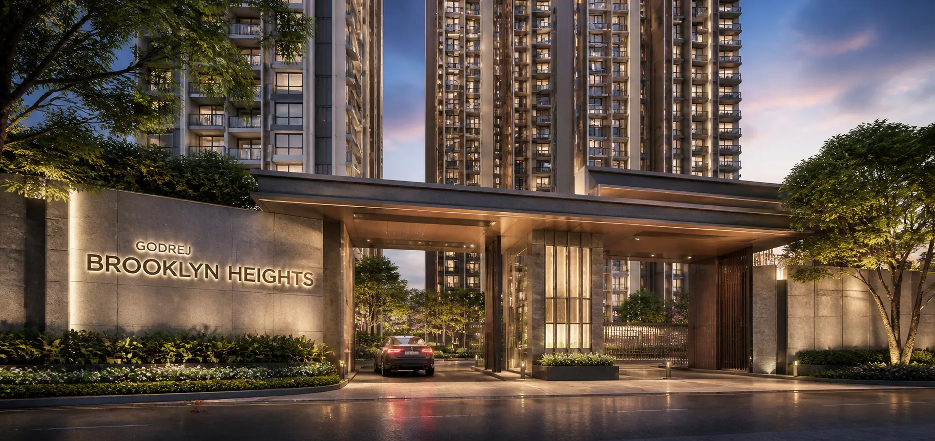Godrej Brooklyn Heights Entrance View Godrej Brooklyn Heights Entrance View