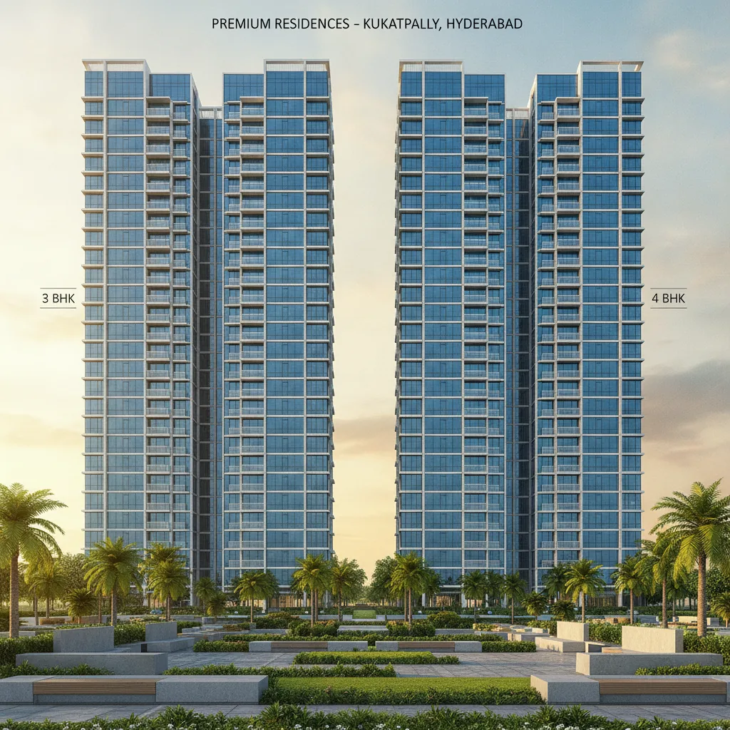 Godrej Brooklyn Heights model apartment luxury residential twin towers in Kukatpally