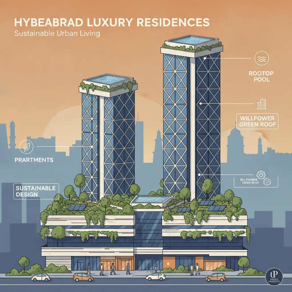 Godrej Brooklyn Heights Offers - Modern luxury residential high-rise towers with podium garden and rooftop swimming pool