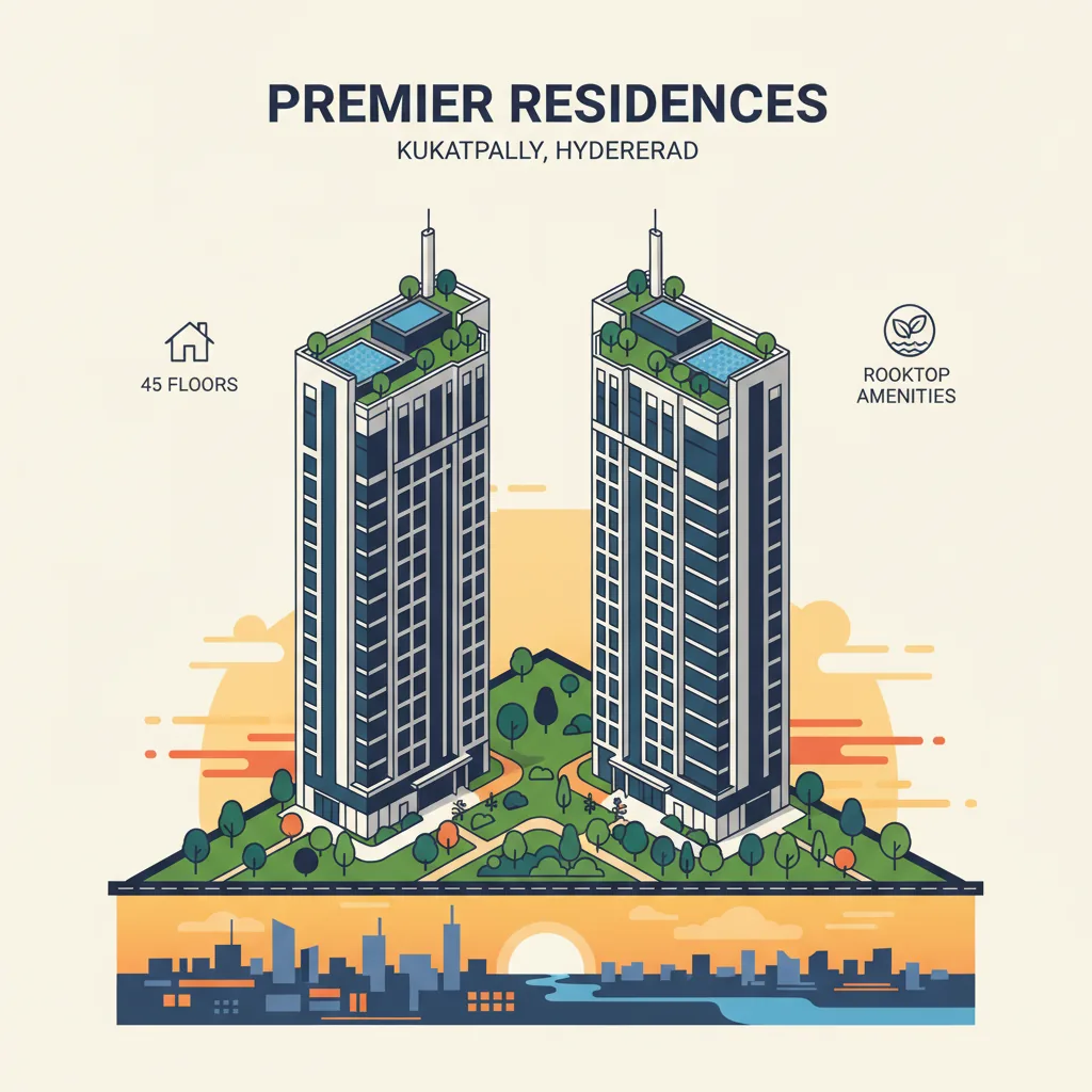 Godrej Brooklyn Heights Reviews - Modern luxury residential towers in Kukatpally
