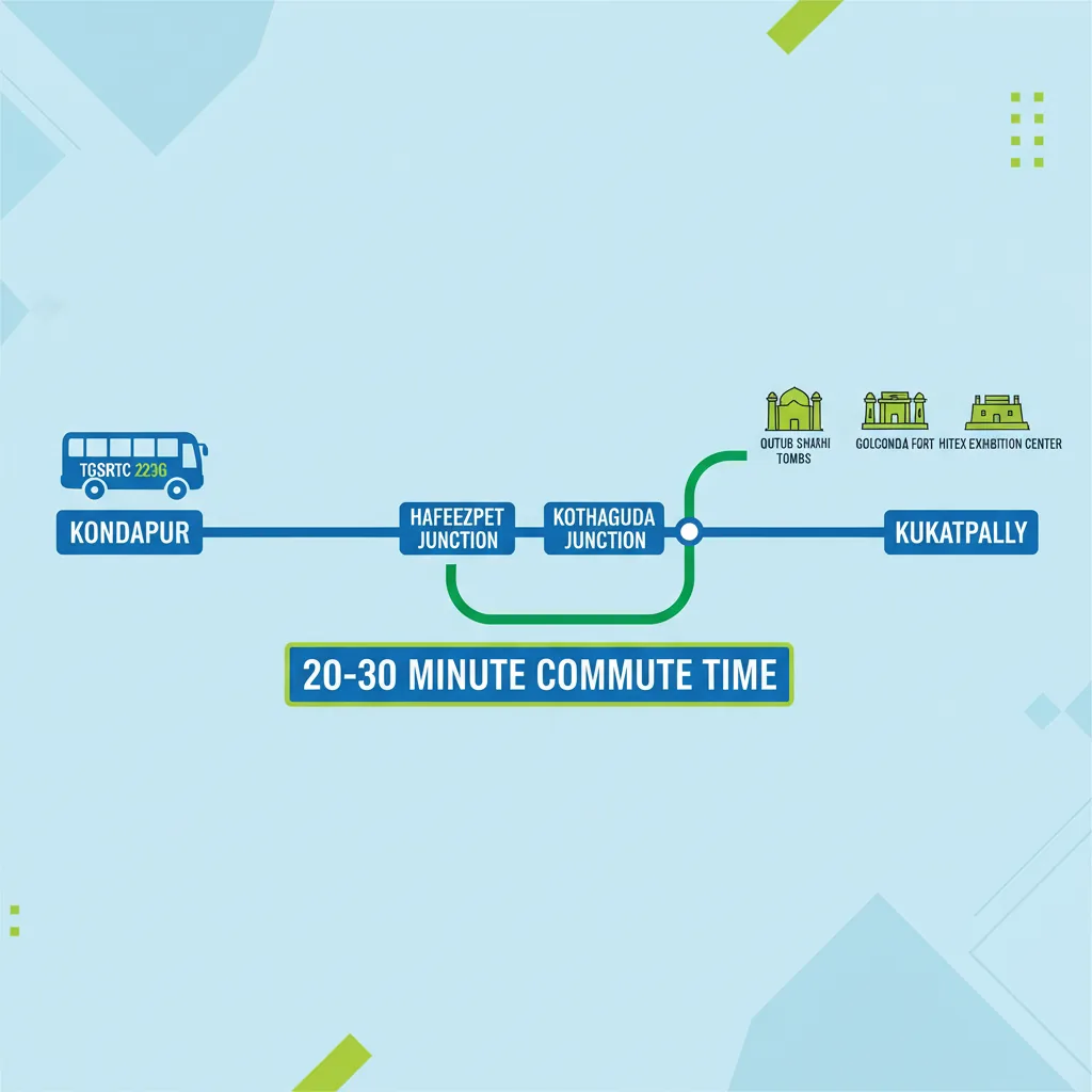 How to Reach Kukatpally from Kondapur by Bus
